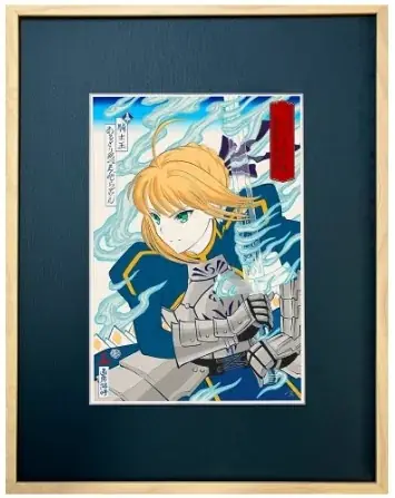 「Fate/Grand Order浮世絵木版画」新作にマシュ・キリエライト〔パラディーン〕登場！聖騎士の持つ“神々しさ”を江戸伝承の高度な木版技術を使って表現し限定300部で発売 画像 7