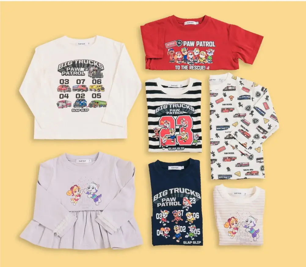 子供服ブランド「SLAP SLIP(スラップ スリップ、株式会社べべ)」から「パウ・パトロール™」とのコラボレーション第5弾が新発売! 画像 2