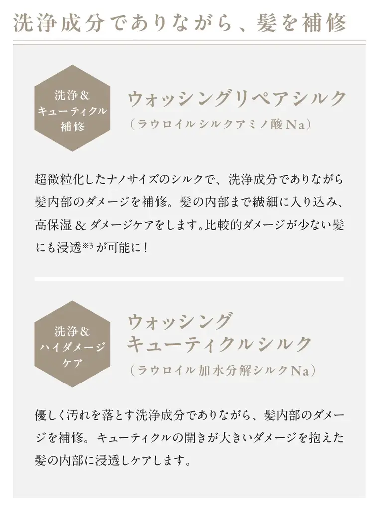 髪にもスキンケア発想の導入美容液を。4種の「シルク成分※1」を高濃度※2 で配合した新ヘアケアシリーズが発売! 画像 7