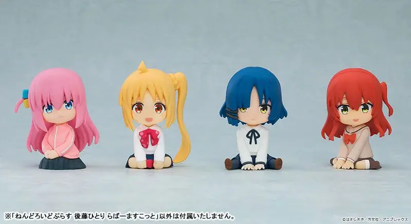 アニメ「ぼっち・ざ・ろっく!」より、「後藤ひとり」「伊地知虹夏」「山田リョウ」「喜多郁代」の「ねんどろいどぷらす らばーますこっと」が登場。 画像 2