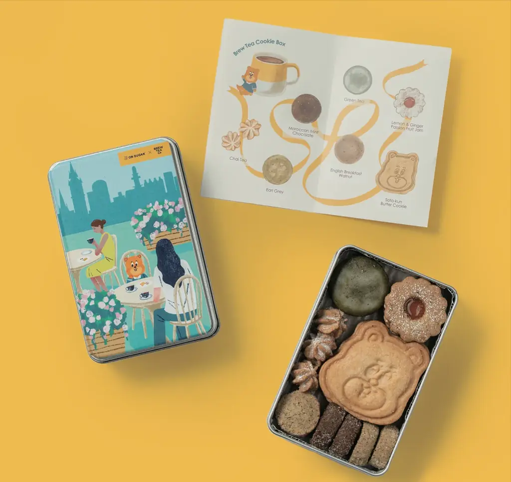 【週末限定・数量限定】英国「Brew Tea Co.」の茶葉香る『Brew Tea COOKIE BOX』｜ギフトにもぴったりのクッキー缶を新発売 画像 1