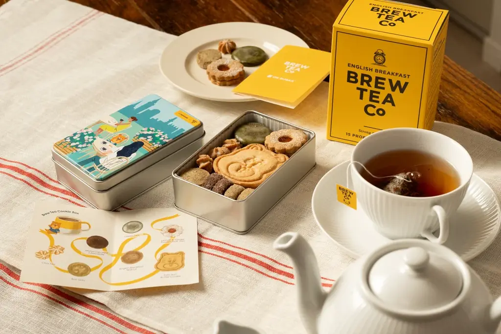 【週末限定・数量限定】英国「Brew Tea Co.」の茶葉香る『Brew Tea COOKIE BOX』｜ギフトにもぴったりのクッキー缶を新発売 画像 4