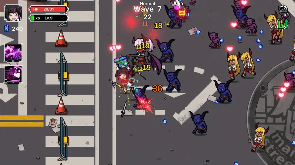 個性的な魅力を持つメイド戦士と悪に立ち向かおう！『メイドサバイバー：リトルエンジェル』パブリッシング決定！　本日8月13日（水）Steam向けアーリーアクセス版配信開始！ 画像 2