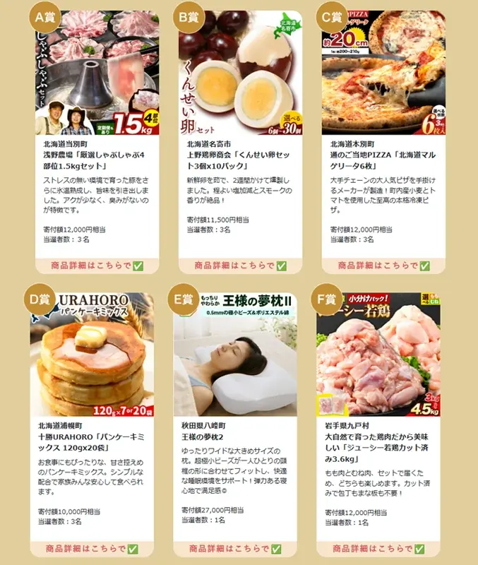 ふるさと納税返礼品で人気の商品がもらえる!総計69名様、寄付総額100万円相当!「ふるさと納税返礼品で人気の商品がもらえるキャンペーン」実施!お米も、お肉も、海鮮も、フルーツも盛りだくさん。 画像 2