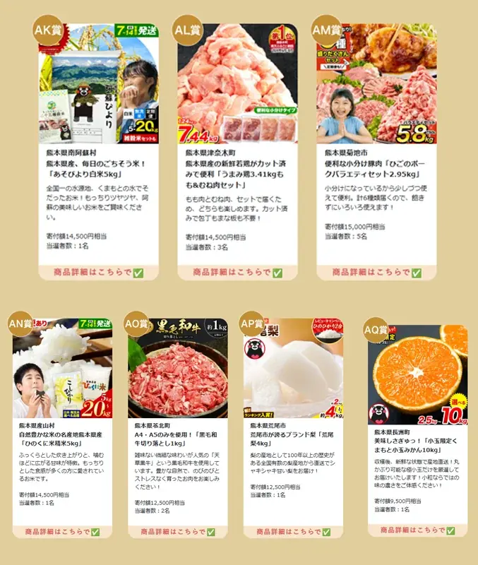 ふるさと納税返礼品で人気の商品がもらえる！総計69名様、寄付総額100万円相当！「ふるさと納税返礼品で人気の商品がもらえるキャンペーン」実施！お米も、お肉も、海鮮も、フルーツも盛りだくさん。 画像 8
