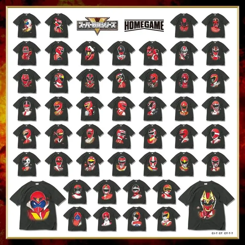 スーパー戦隊50周年記念!歴代作品の全レッドのTシャツをスニダンアプリより発売 画像 2