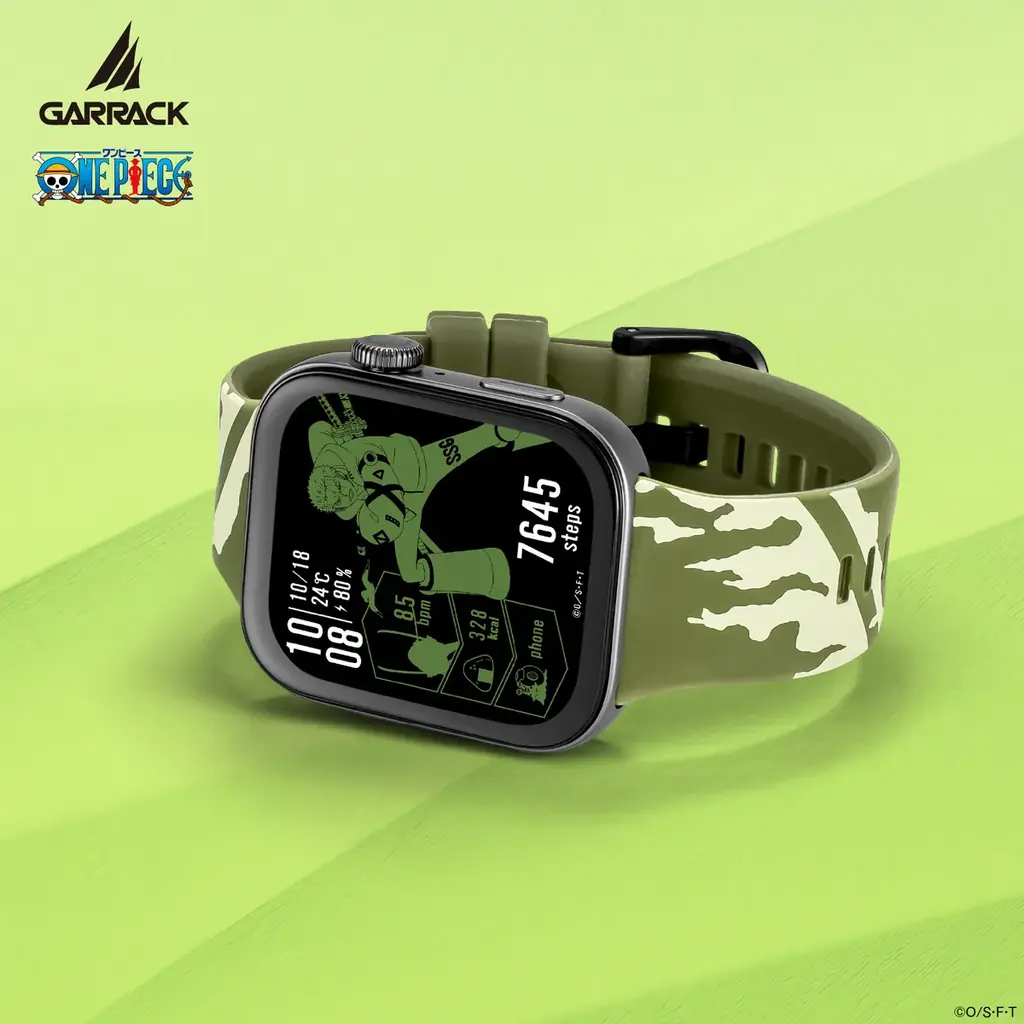 GARRACKからTVアニメ『ONE PIECE』のスマートウォッチが登場。ルフィ、ゾロ、サンジをイメージした3モデルを、8月20日(水)に予約販売、8月27日(水)に一般発売します。 画像 2