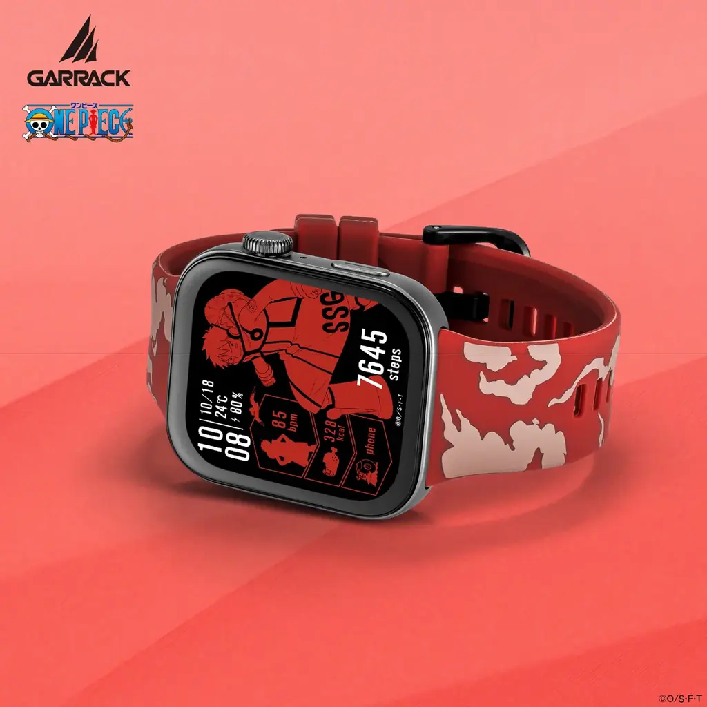 GARRACKからTVアニメ『ONE PIECE』のスマートウォッチが登場。ルフィ、ゾロ、サンジをイメージした3モデルを、8月20日(水)に予約販売、8月27日(水)に一般発売します。 画像 3