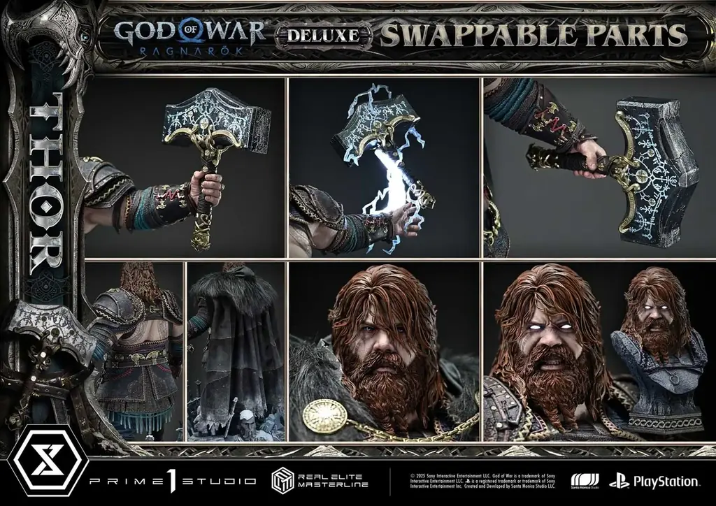 『ゴッド・オブ・ウォー ラグナロク』の「トール」を、1/3スケールスタチューとして立体化 画像 11