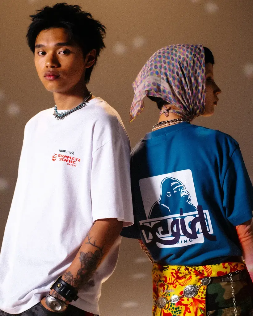 XLARGE x X-girl x SUMMER SONIC 2025“音楽をまとう” カルチャーコラボ T シャツ第 2 弾が登場 画像 2