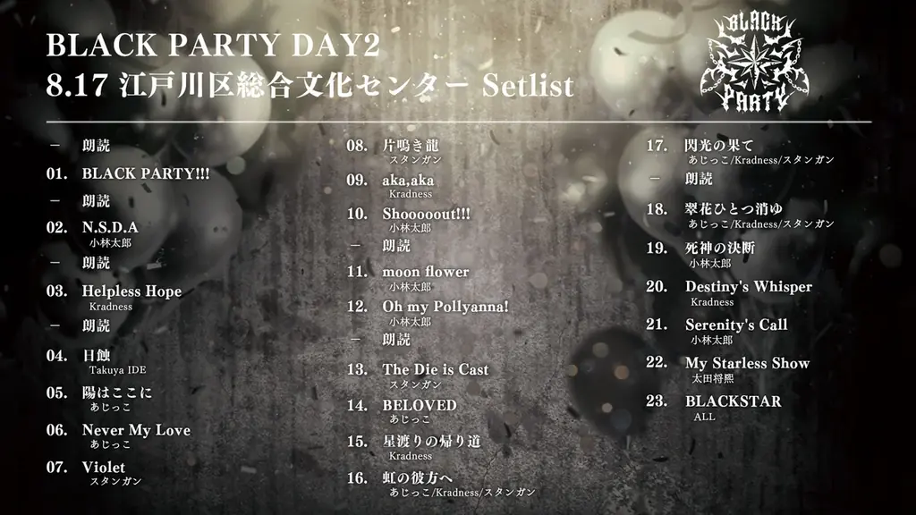 『ブラックスター -Theater Starless-』、6周年記念イベント 「BLACK PARTY」オフィシャルレポートを公開 画像 10