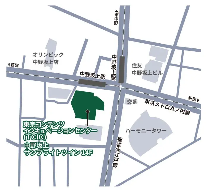 コンテンツ産業特化の創業支援施設にわずかに空室あり!中野坂上に仮移転した「東京コンテンツインキュベーションセンター」でビジネスを加速させたい方はお急ぎください! 画像 2