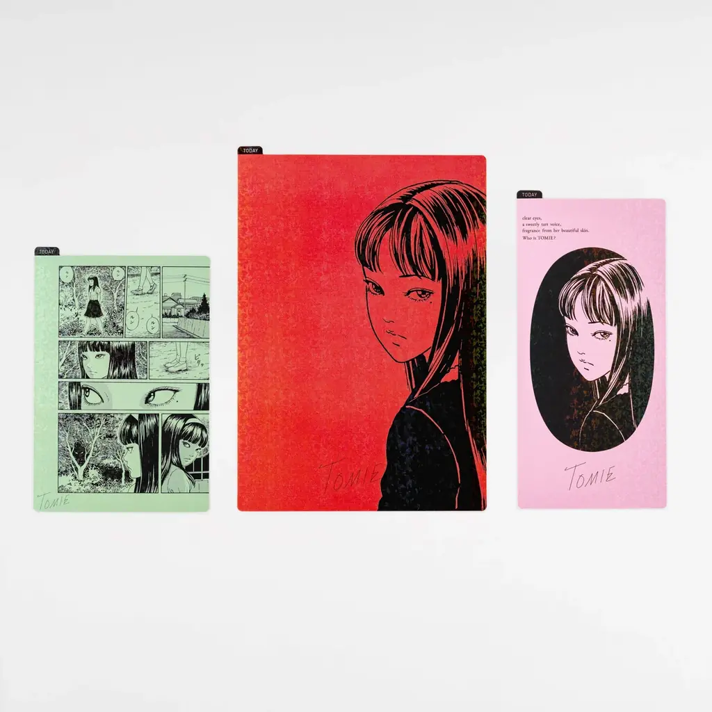 伊藤潤二さんのホラー漫画『富江』の手帳と文具が2026年版で登場!全8アイテムを9月1日(月)に発売します。 画像 9