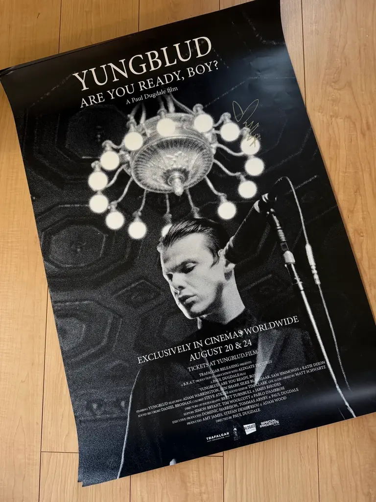 8/20(水)〜 超限定公開 映画 『YUNGBLUD. ARE YOU READY, BOY?』YUNGBLUD本人からメッセージ動画が到着＆直筆サイン入り本作の劇場ポスタープレゼントを実施 画像 2