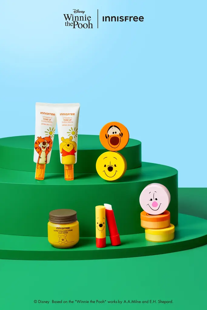 【INNISFREE】くまのプーさん × INNISFREE コレクション！人気アイテムたちの限定デザインが、8月29日（金）より数量限定で登場！ 画像 1