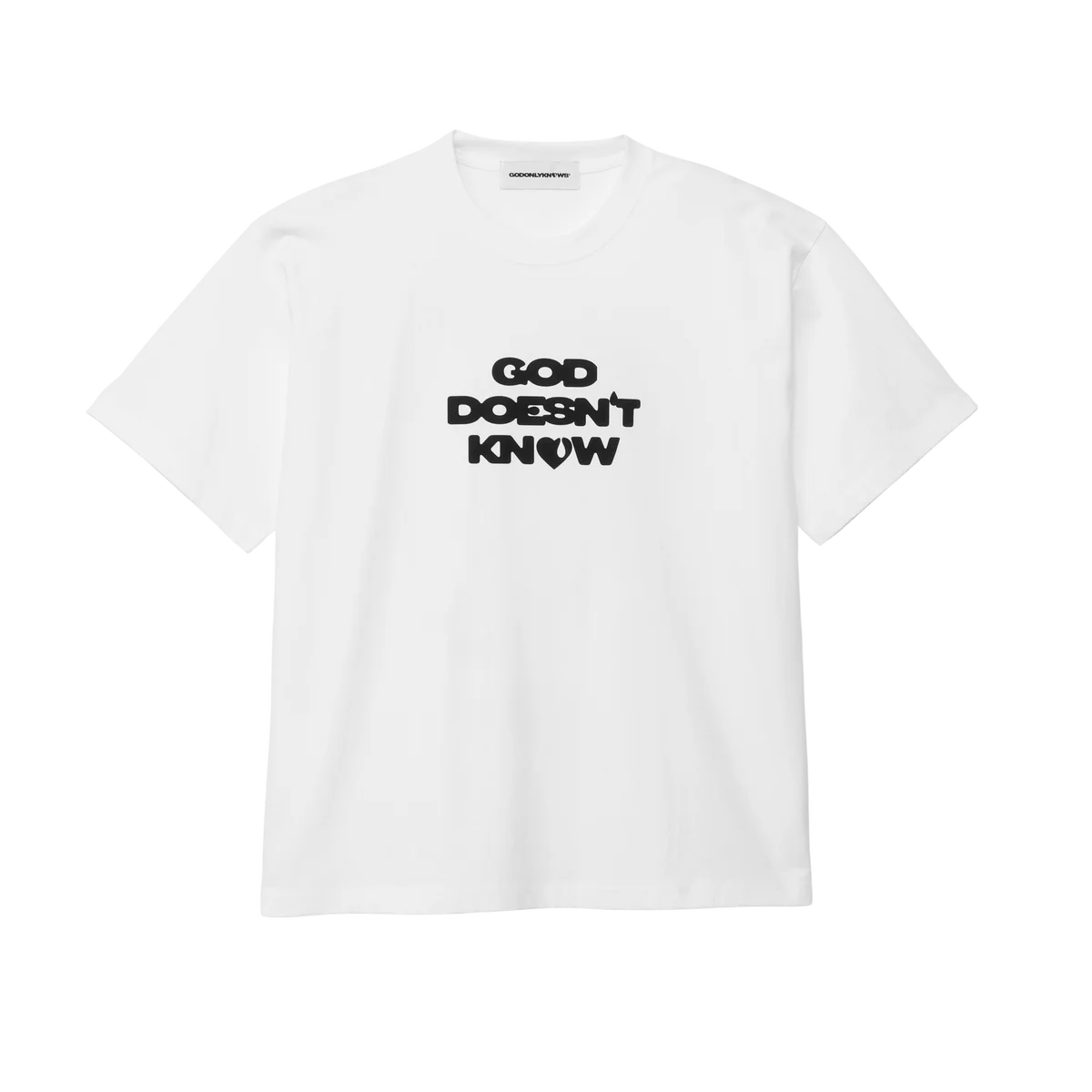 岩田剛典　GODONLYKNOWS Tシャツ　Sサイズ　ホワイト　未使用品 岩田剛典ディレクションのGOD ONLY KNOWSが8/26初POP-UP開催