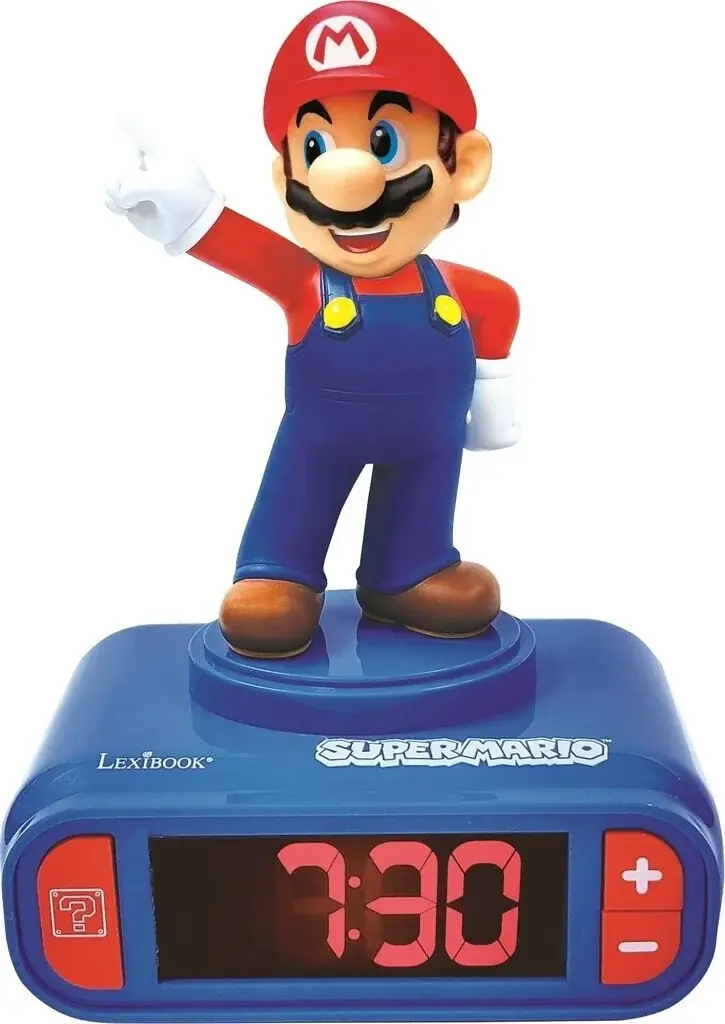 世界的な人気アクションゲーム「SUPER MARIO」より、マリオとヨッシーのフィギュア目覚まし時計が12月上旬より発売決定! 画像 2