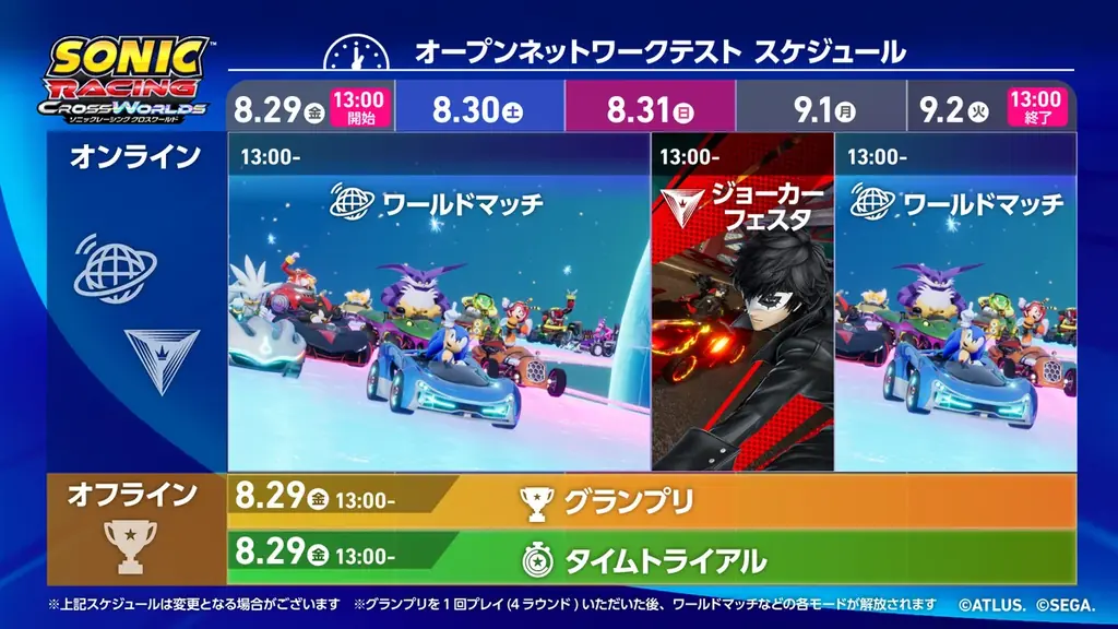 自分の道を、世界に示せ! 『ソニックレーシング クロスワールド』8月29日(金)より4日間限定の無料オープンネットワークテストの実施決定! 画像 7