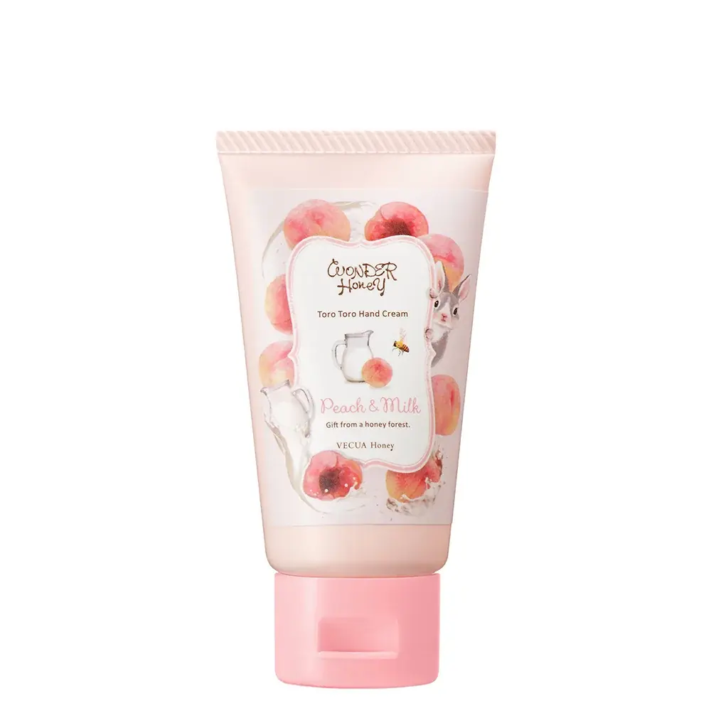 爽やかな果実の香りに癒される。『VECUA Honey』のうるおいハンドクリームに、限定の香り「シャルドネ&ティー」と「ピーチ&ミルク」が登場。 画像 4