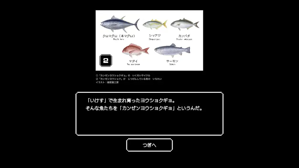 水産資源の課題と持続可能性を支えるテクノロジーを楽しく学べる 水産学習ゲーム「SUSHI QUEST(スシクエスト)」 「スシロー未来型万博店」のデジロー限定で公開開始 画像 5