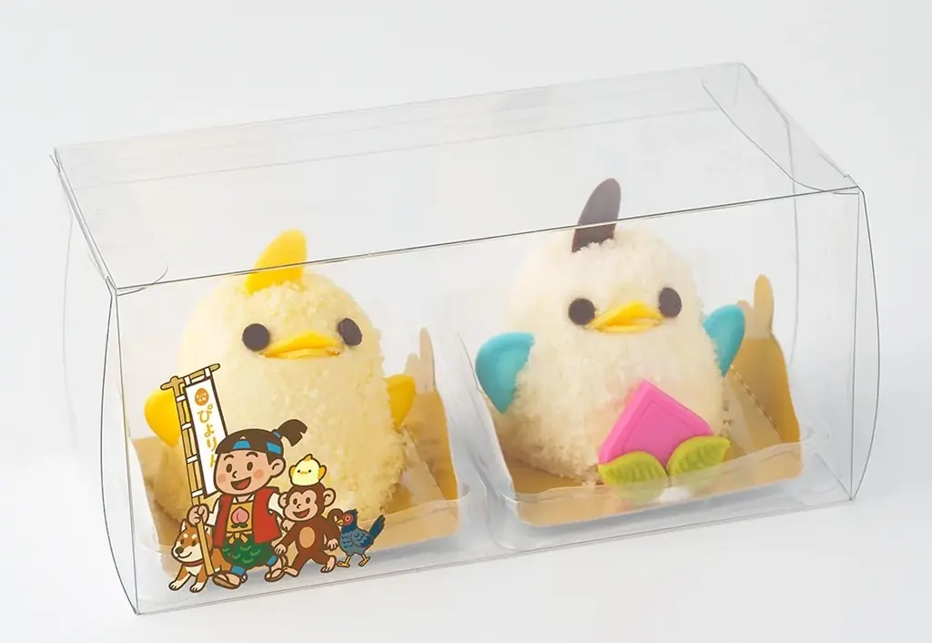 【ぴよりん】が新幹線で岡山におでかけ!岡山の桃を使用した「桃太郎ぴよりん」を限定販売! 画像 2