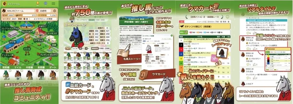 NINJIN社、競馬ゲームアプリ『ダビブラ』をヤマダゲームにて配信開始〜約2,800万人のヤマダデンキの会員基盤を背景とした、新規ユーザー獲得と事業成長を加速〜 画像 2