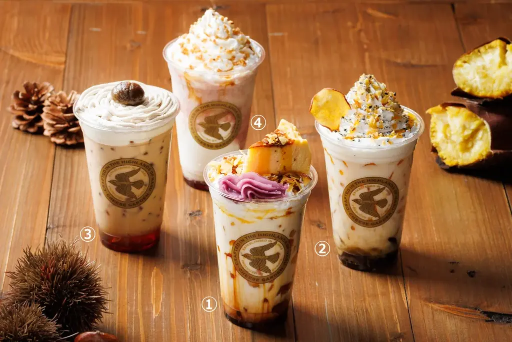 【チーズガーデン】ひと足先に秋の訪れを感じられるオータムカラーのスイーツドリンク　和素材＆甘酸っぱいカシスで楽しむ『Autumn Sweets ~栗&芋~』発売 画像 2