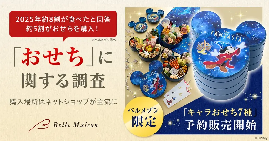 【おせちに関する調査レポート】2025年は約8割がおせちを食べたと回答、約5割がおせちを購入し、購入場所はネットショップが主流に 画像 1