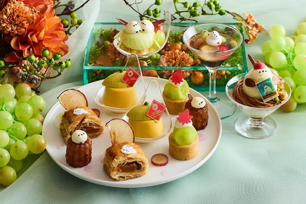 「ぼく、シマエナガ。」コラボレーション シマエナガランチ 秋 ~Like Afternoon Tea~ 旬の食材やフルーツを贅沢に使った 彩り豊かな秋の味覚を堪能 画像 5