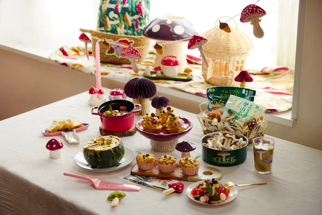 きのこづくしの＜秋のごちそう＞を新提案！ ミスズライフの『そのまま使える里山ぶなしめじ』が北欧発のフライングタイガーとコラボレーション 画像 3