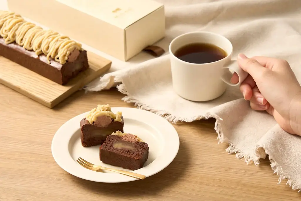 Minimalより、茨城県「笠間の和栗」を贅沢に使った栗スイーツが秋限定で登場。2種のチョコレートと楽しむ、モンブラン生ガトーショコラ 画像 3