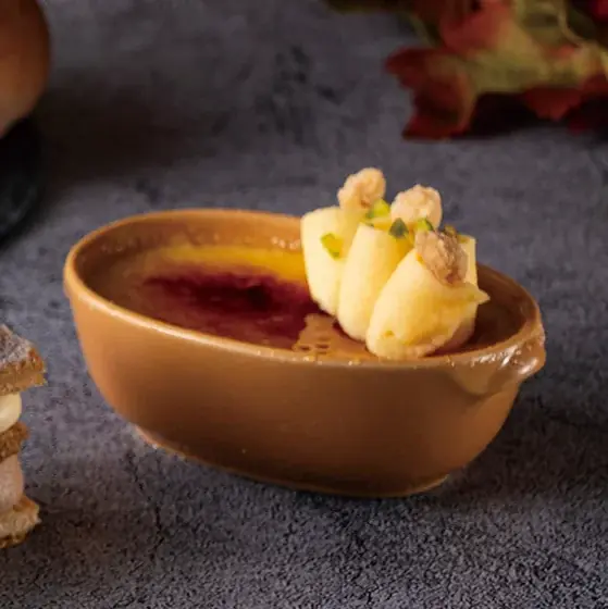 “なると金時を使用したクレームブリュレ”や“フランス産マロンのミルフィーユ”など、秋の食材を使用したスイーツ・ブレッドを販売する「秋の味覚フェア imo×kuri」開催 画像 2