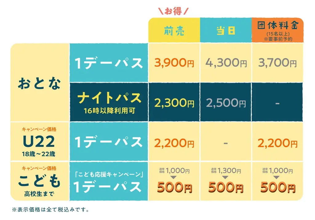 お得な夏は終わらない！「こども応援キャンペーン」＆「U22パス」延長決定！さらに大好評の無料直行バス・無料シャトルバスも運行期間延長！ 画像 9