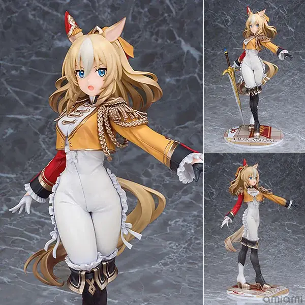 ゲーム『ウマ娘 プリティーダービー』より、「デュランダル」が勝負服「Chevalier fidele」を纏い、堂々と構える姿で立体化。あみあみにて予約受付中。 画像 2