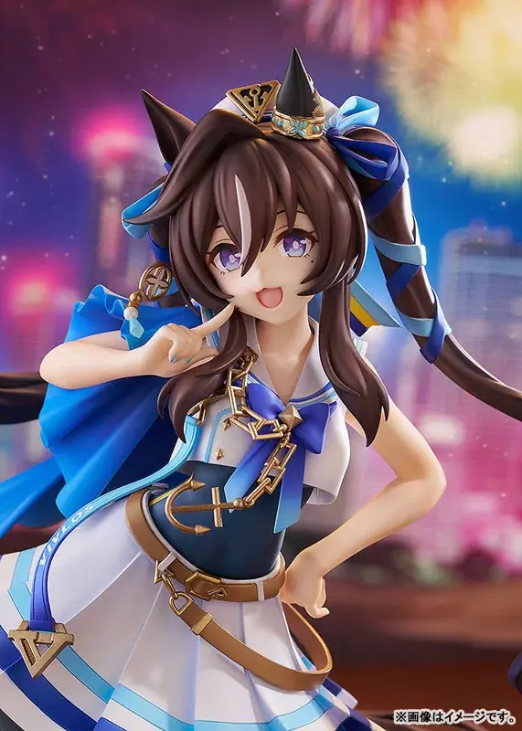ゲーム『ウマ娘 プリティーダービー』より三姉妹の末っ子「ヴィブロス」が、立ち絵イラストをもとにフィギュア化。あみあみにて予約受付中。 画像 4
