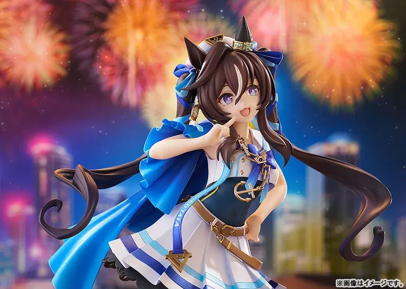 ゲーム『ウマ娘 プリティーダービー』より三姉妹の末っ子「ヴィブロス」が、立ち絵イラストをもとにフィギュア化。あみあみにて予約受付中。 画像 5