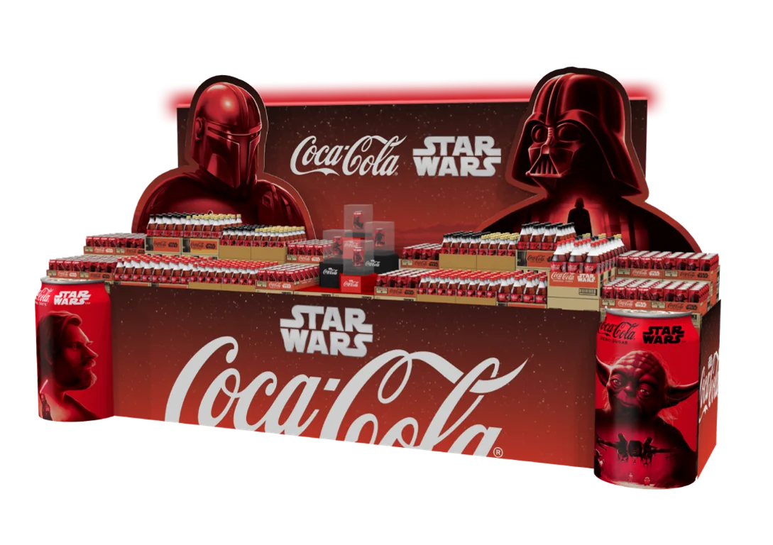 「コカ・コーラ×スター・ウォーズ」 18キャラクター・全45種類の書き下ろしデザイン 2025年9月1日(月)より全国で期間限定発売 画像 8