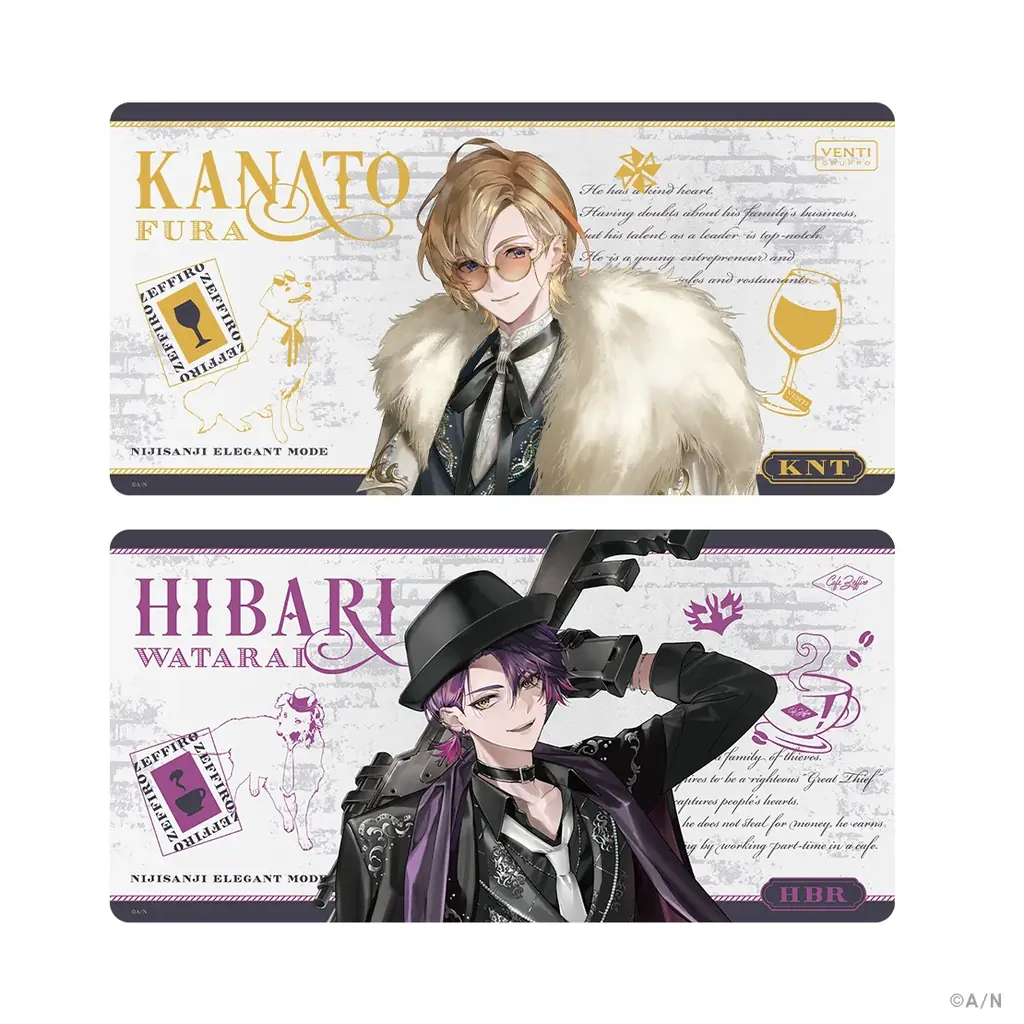 にじさんじから「NIJISANJI Elegant Mode Type:Kanato&Hibari」グッズが登場!2025年8月27日(水)18時から販売開始! 画像 7