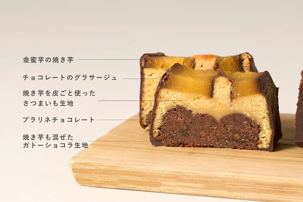 Minimalより、秋の味覚を楽しむお芋スイーツが登場！高糖度で濃厚な甘味の「金蜜芋」を堪能する「ガトーショコラ ソフト -金蜜芋-」を秋限定で発売 画像 2