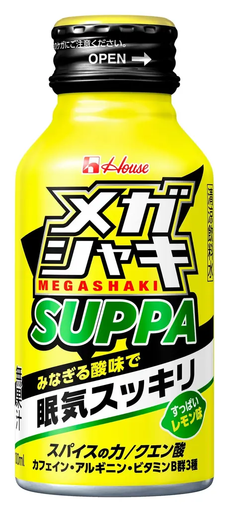 9月1日発売：クエン酸配合の新味「メガシャキ SUPPA」