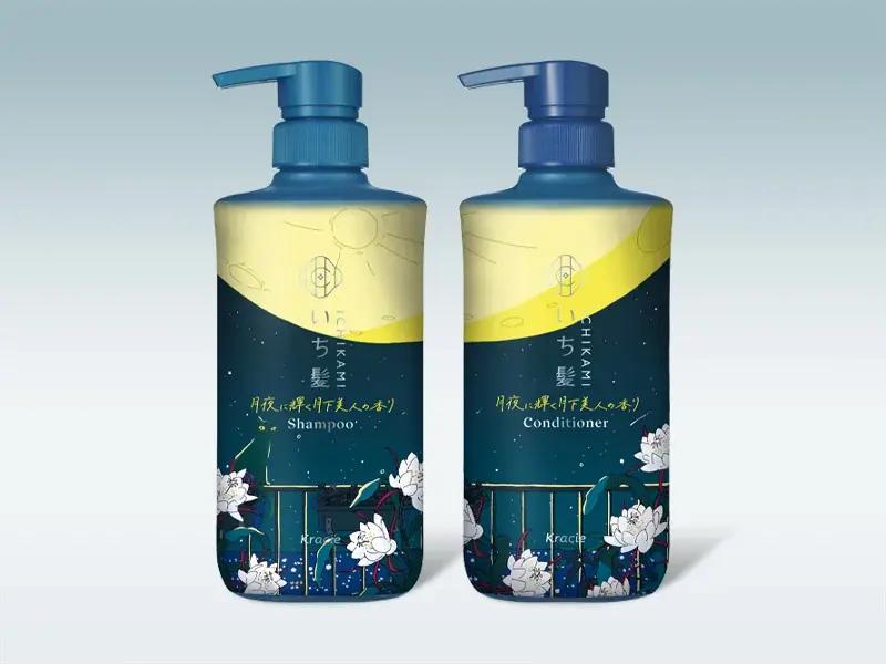 予防美髪ケアの「いち髪」から今年も数量限定発売　秋限定「月夜に輝く月下美人の香り」シャンプー＆コンディショナー 画像 1