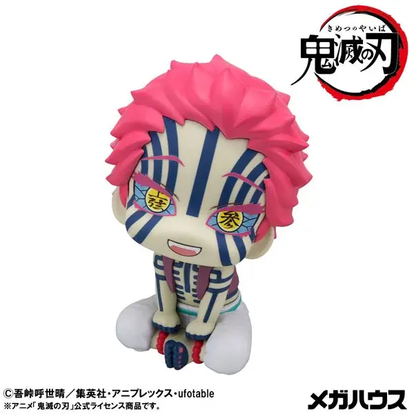 『鬼滅の刃』より「猗窩座」が、大人気フィギュアシリーズ「るかっぷ」に登場。あみあみにて予約受付中。 画像 5