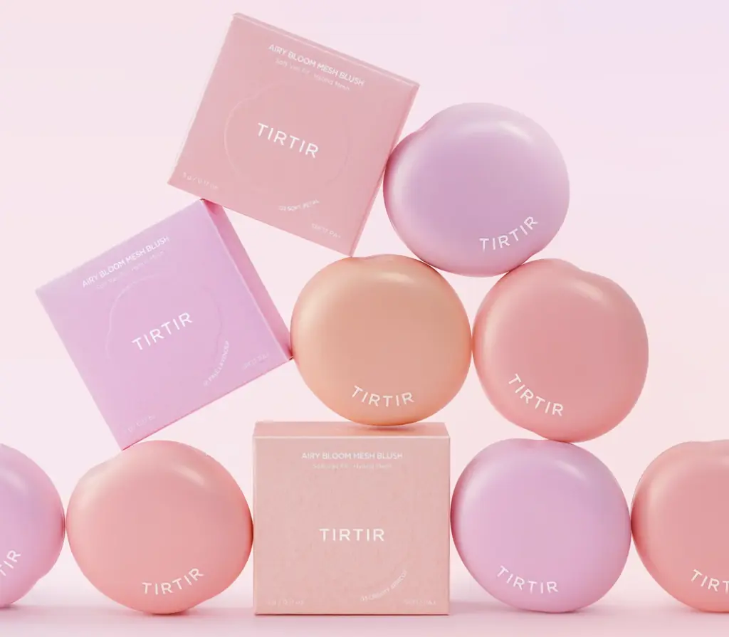 TIRTIR新メッシュチーク「AIRY BLOOM」8/29発売、透けツヤ仕上げ