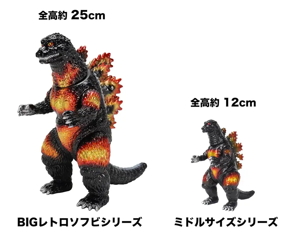 CCPJAPANの送る新たなレトロソフビシリーズ『BIGレトロソフビシリーズ』が始動!第1弾として、完全新規造形の「ゴジラ(1995)」が2種で登場! 画像 2