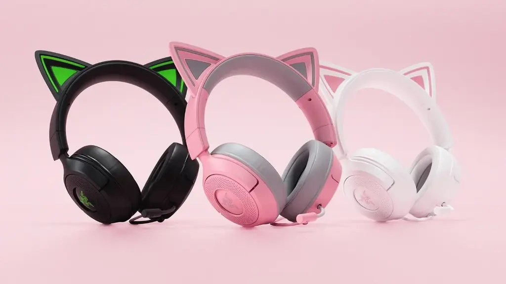 【Razer】「Kraken Kitty V3」シリーズを発表：マルチプラットフォーム対応で“にゃんこパワー”が進化　2025年8月27日（水）予約開始 画像 3