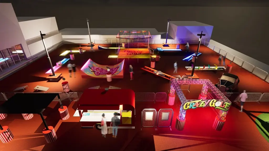 日本初上陸！欧米で人気の新感覚パターゴルフエンターテイメント「CRAZY GOLF」が横浜ワールドポーターズ屋上に2025年9月12日オープン決定！ 画像 4