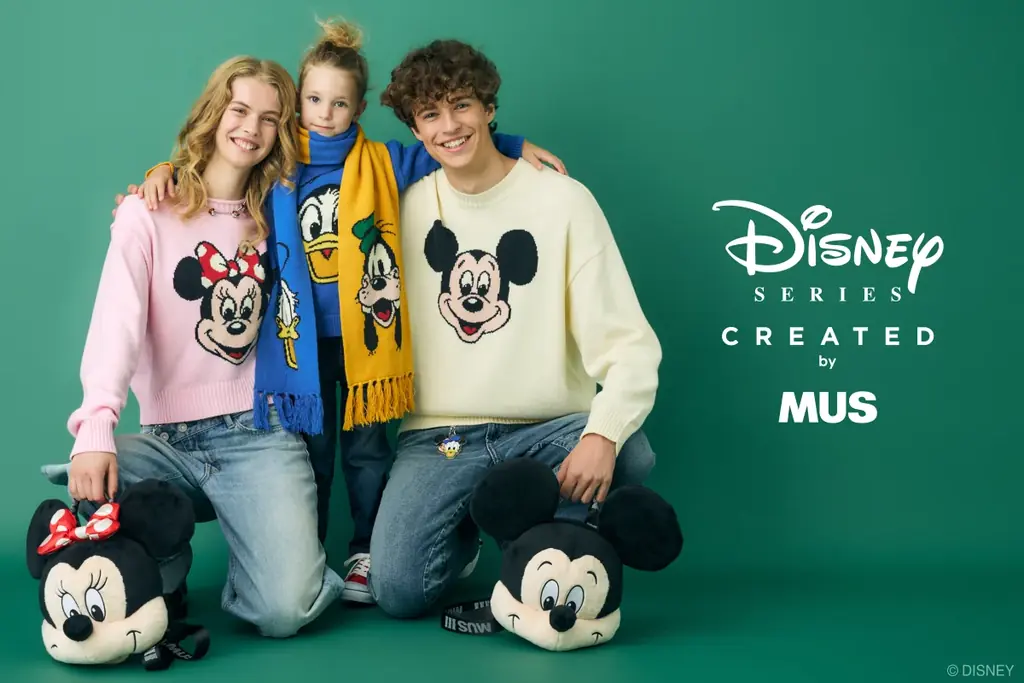 MUS×Disney『SMILE FACE』が9/3発売　ニット中心の新作ライン