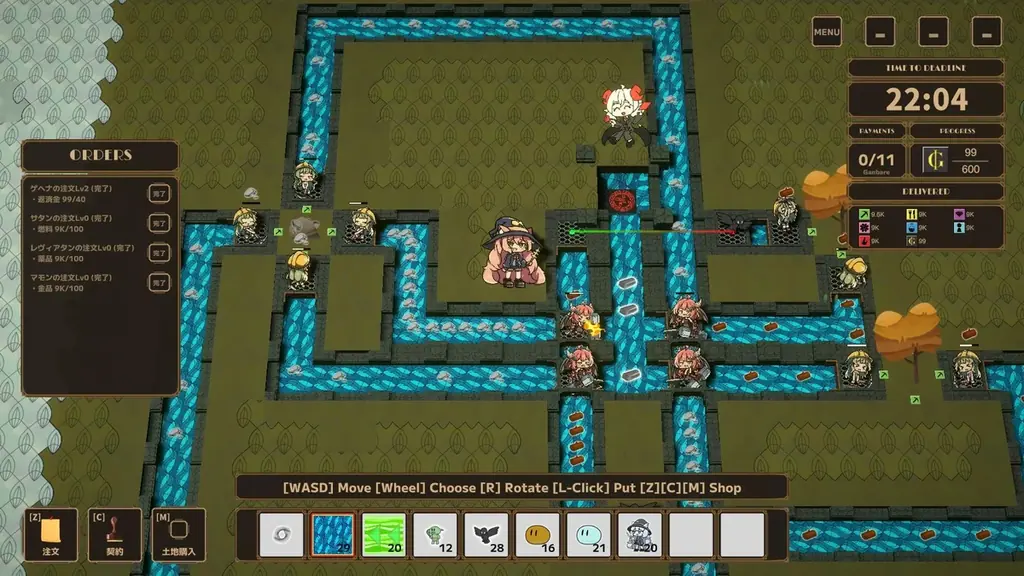 魔法の力で工場作り、目指せ不労所得。ドタバタローグライト工場SLG「Lazy Witch’s Factory」、Steamストアページを公開 画像 2