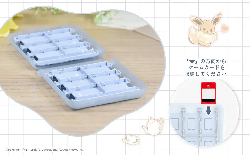株式会社ホリ から カードケース 24枚収納 for Nintendo Switch™ 2 もふもふイーブイが新登場 画像 3