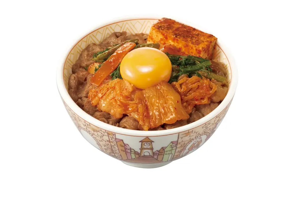 【すき家】丼の上に、すきがいっぱい　たまごを月に見立てた季節商品「月見すきやき牛丼」発売　特製ダレと具材が変わり、すき焼き感アップ！ 画像 3